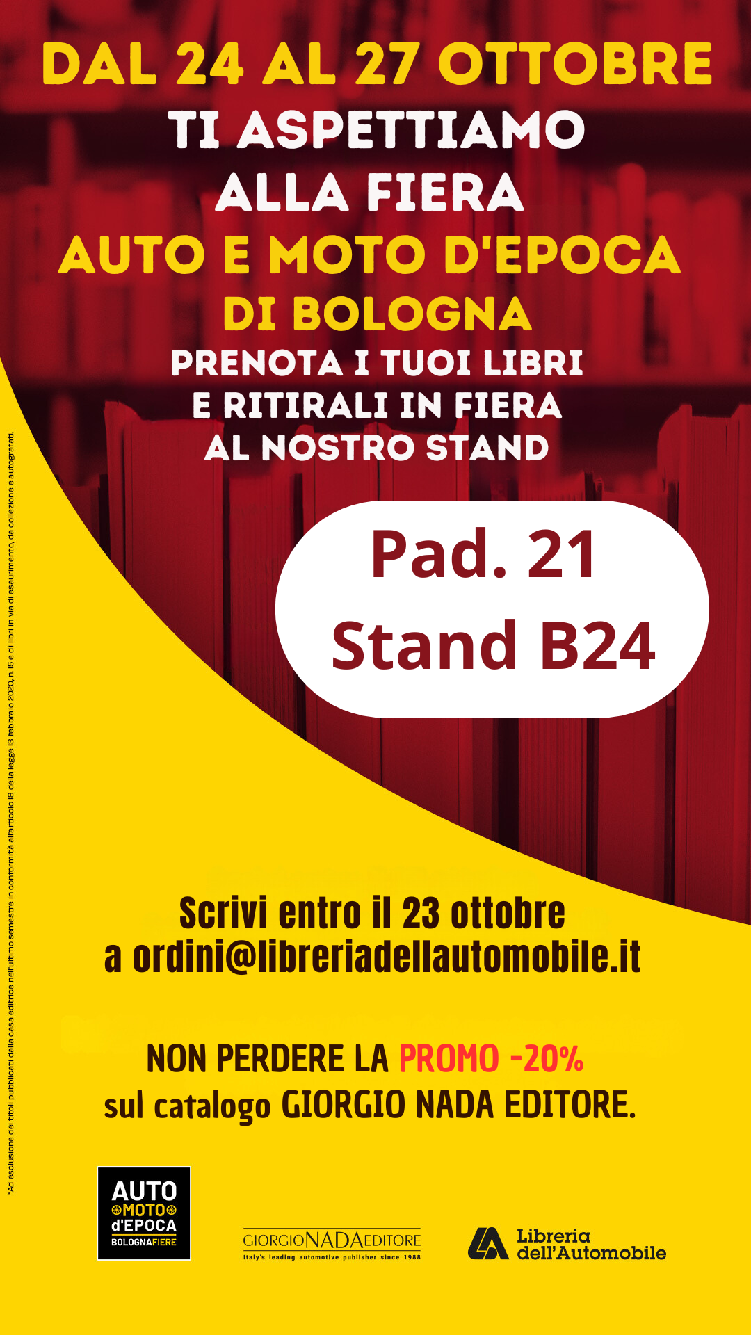 dal 24 al 27 ottobre prenota