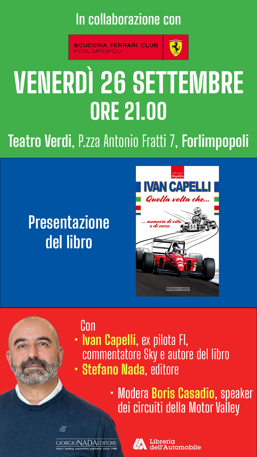 presentazione forlimpopoli libro ivan capelli