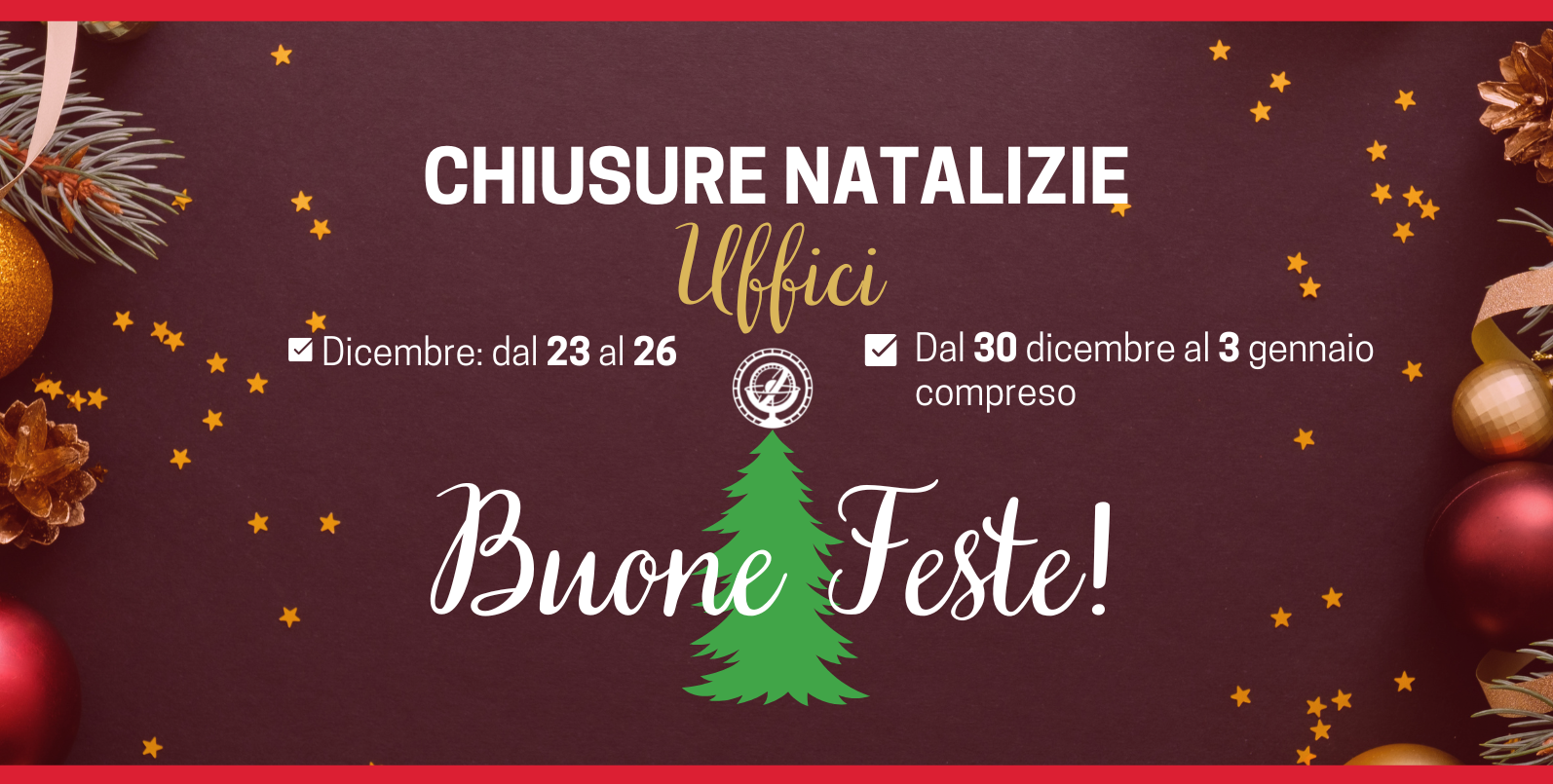 chiusure natale gne