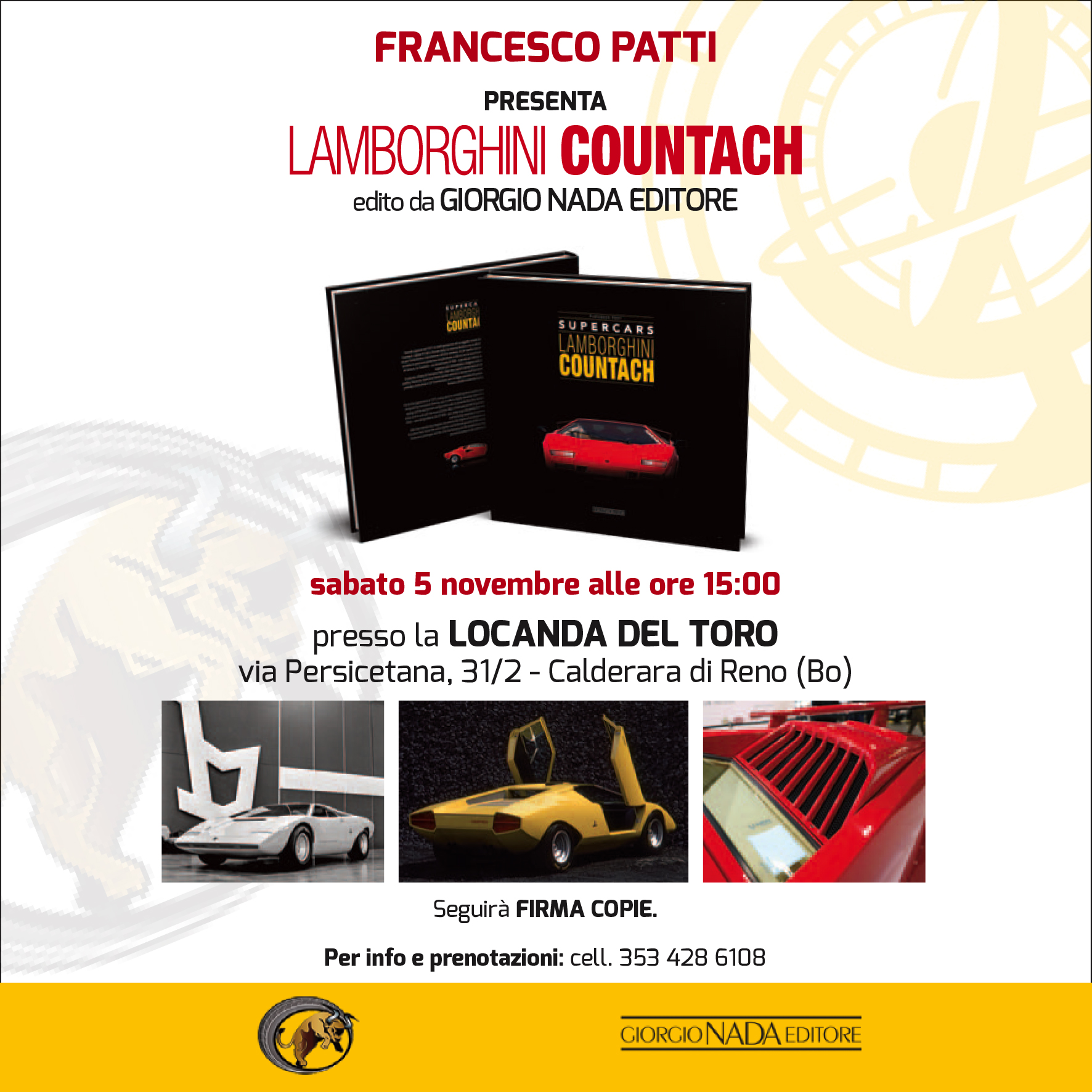 invito lamborghini countach patti
